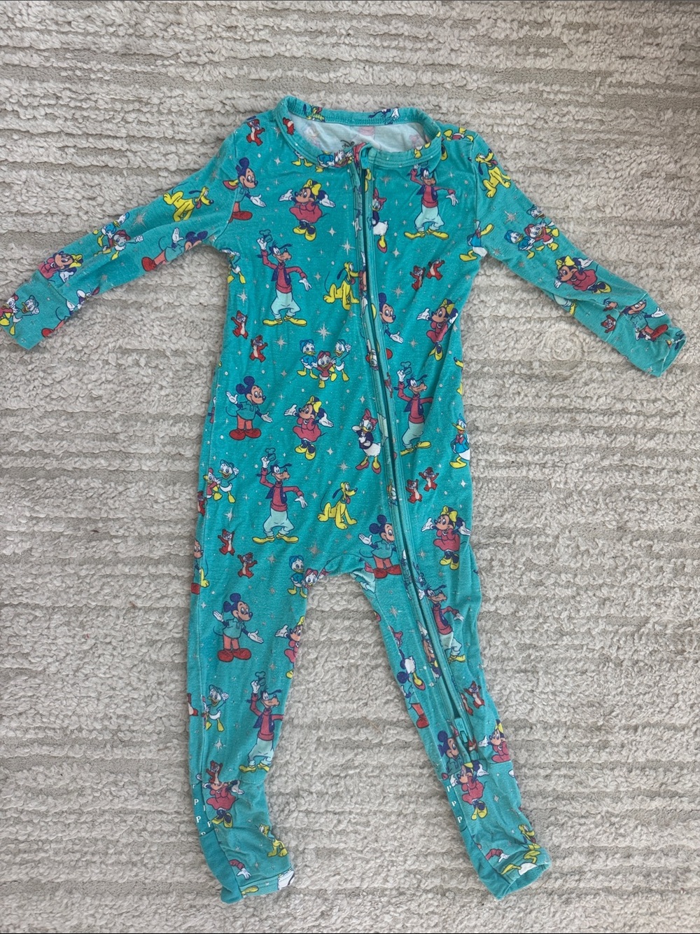 Posh peanut Disney zip pajamas 9-12M